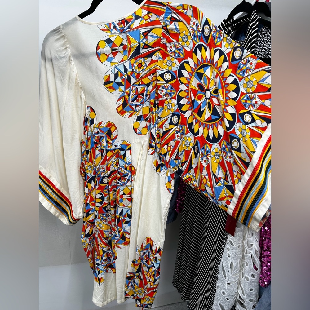 Tory Burch Multicolor Geometric Maxi Dress - Picture 7 of 9